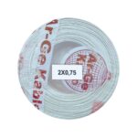 Arge Kablo 2x0,75 Hoparlör Kablosu (Bakır)