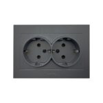 Ovivo Grano İkili Topraklı Priz (Siyah)