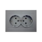 Ovivo Grano İkili Topraklı Priz (Füme)