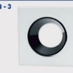 Lampist Kare Beyaz Çerçeve Siyah Reflektör