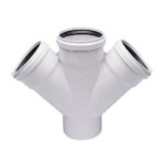 PVC-U Çift Çatal 45 ̊ 110 x 75mm