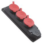 Orel 3x25 Kauçuk 3'lü Trifaze Grup Priz