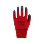 Rtrmax Nitril Kaplı Polyester Eldiven (10" - Kırmızı/Siyah)