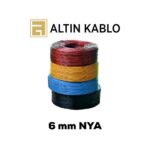 Altın 6 mm NYA Kablo (Siyah)